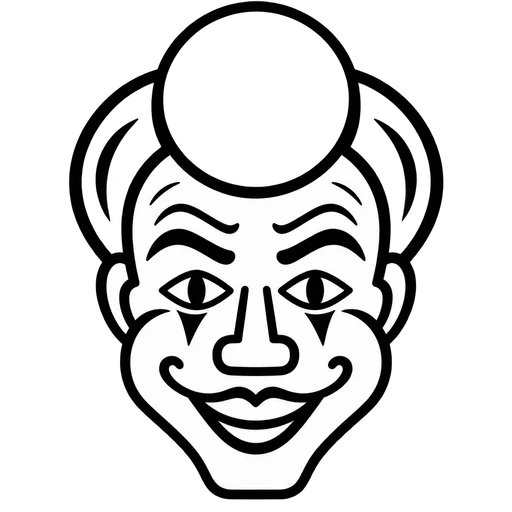 Cheerful Clown SVG for Creative Projects cut file
