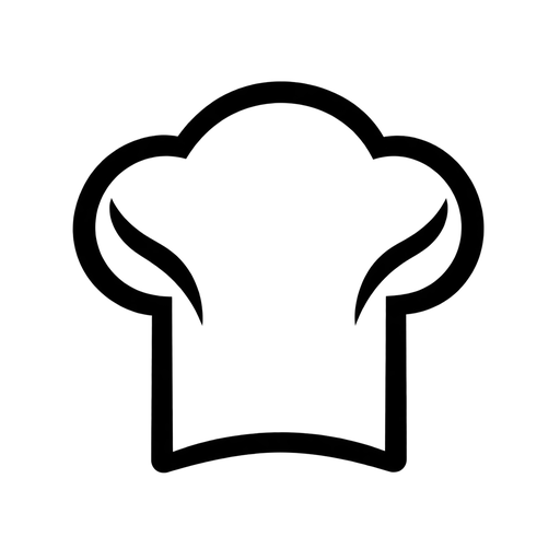 Chef Hat Outline SVG cut file