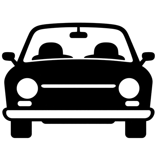 Classic Car Front View SVG cut file