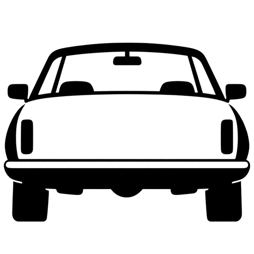 Classic Car Front View SVG cut file