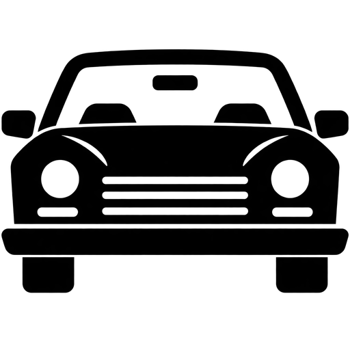 Classic Car Front View SVG cut file
