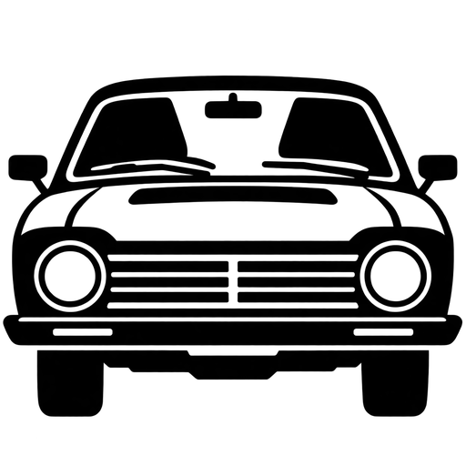Classic Car Front View SVG cut file