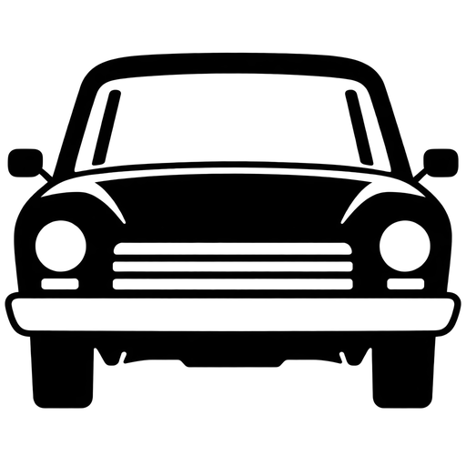 Classic Car Front View SVG cut file