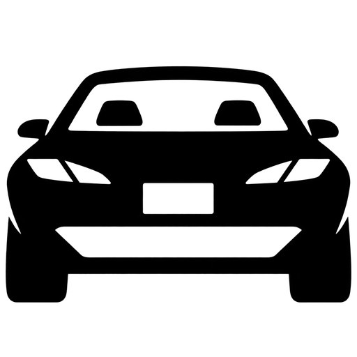 Classic Car Front View SVG cut file