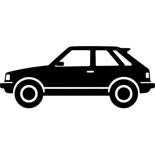 Classic Car Silhouette SVG Image cut file