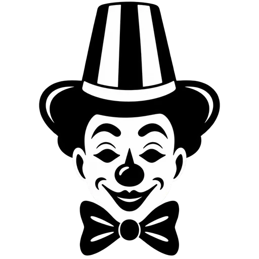 Classic Clown SVG Design cut file