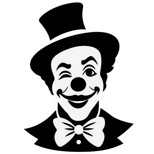 Classic Clown SVG Design cut file