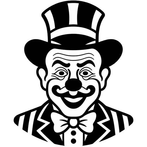Classic Clown SVG Graphic cut file