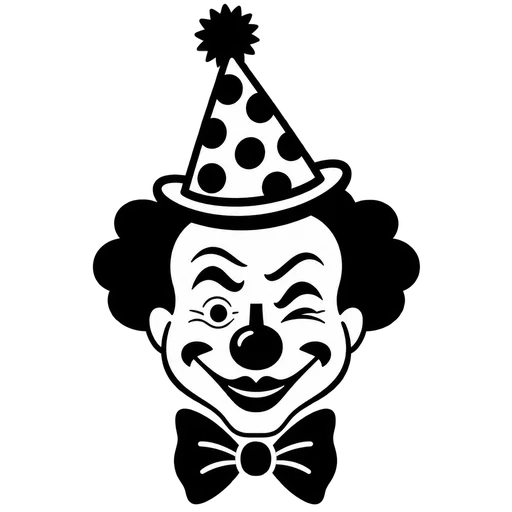 Classic Clown SVG Graphic cut file
