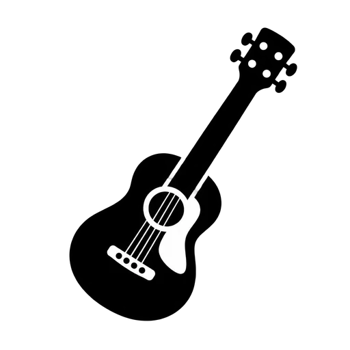 Classic Guitar Icon SVG cut file