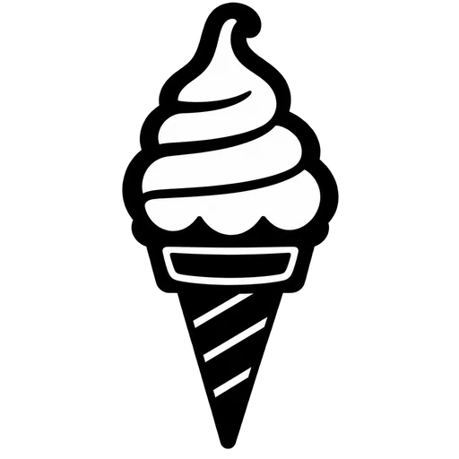 Classic Ice Cream Cone SVG cut file