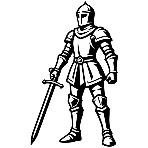 Classic Knight SVG Graphic cut file