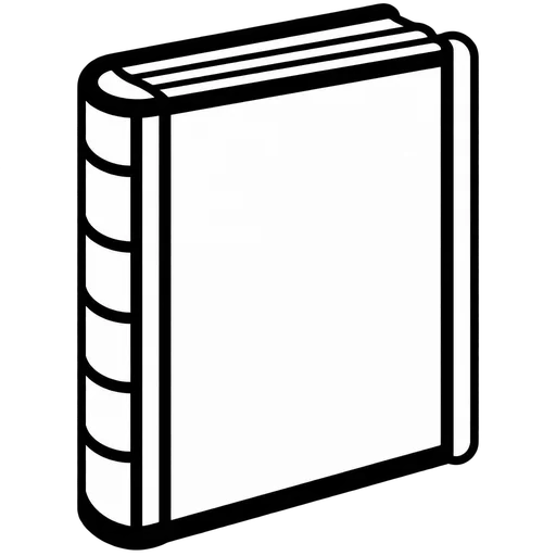 Closed Book SVG for Crafting and Design cut file