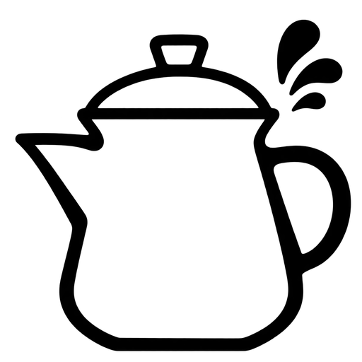 Coffee Pot Outline SVG cut file