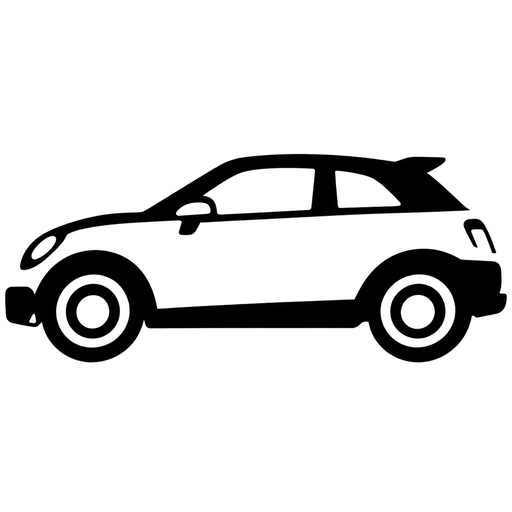 Compact Car Silhouette SVG cut file