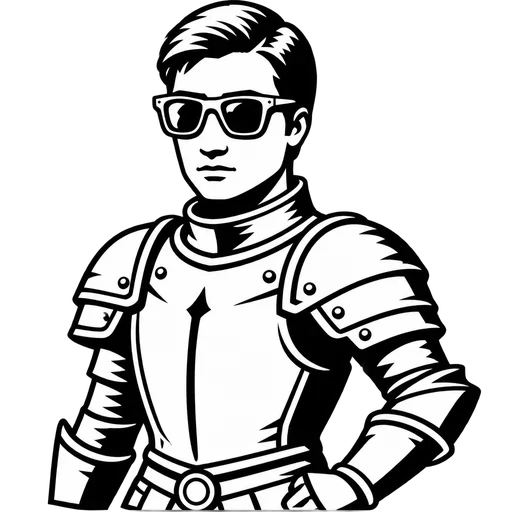 Cool Knight SVG Design cut file