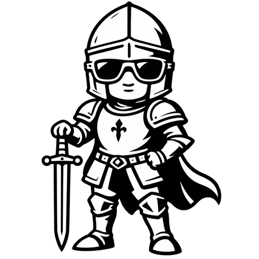 Cool Knight SVG for Creative Projects cut file