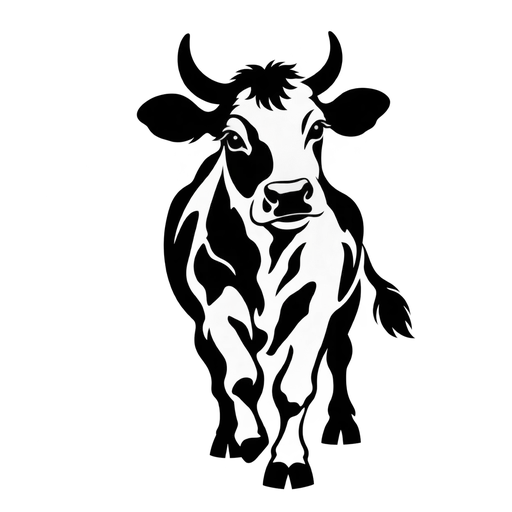 Cow Stencil Art – SVG cut file