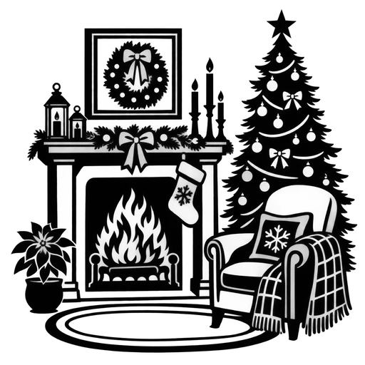 Cozy Living Room Design – SVG cut file