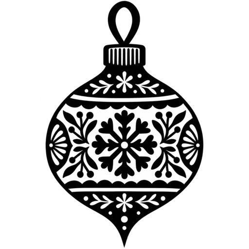 Cozy Winter Christmas Ornament SVG cut file