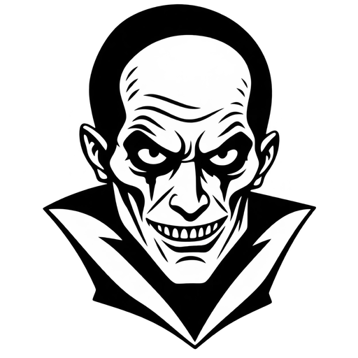 Creepy Horror Character SVG cut file