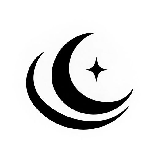 Crescent Moon Design SVG – Perfect for Cutting Machines and Print-on-Demand Projects cut file
