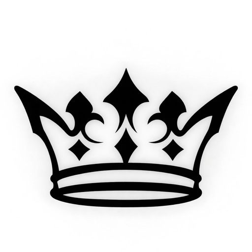 Crown Outline SVG – Elegant Royalty Design cut file