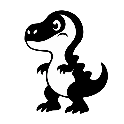 Cute Dinosaur SVG Design cut file