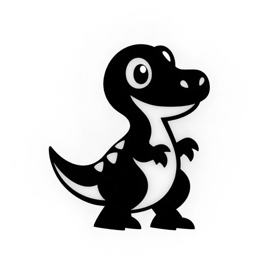 Cute Dinosaur SVG cut file