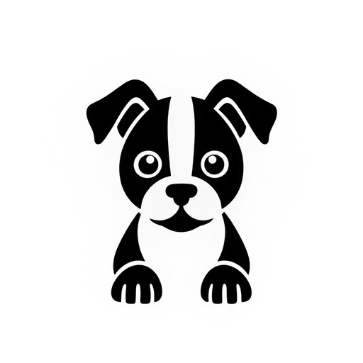 Cute Dog Silhouette SVG cut file