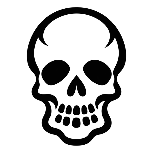 Cute Girly Skull SVG – Adorable Skull Clipart cut file