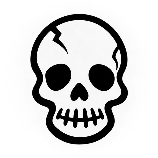 Cute Girly Skull SVG Image cut file