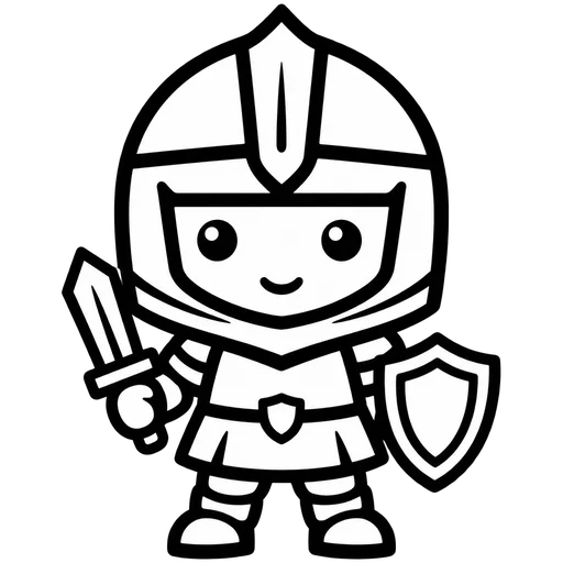 Cute Knight SVG Graphic cut file