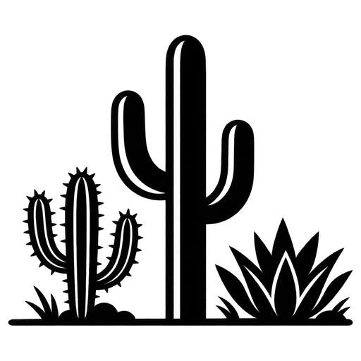 Desert Cactus Collection SVG cut file