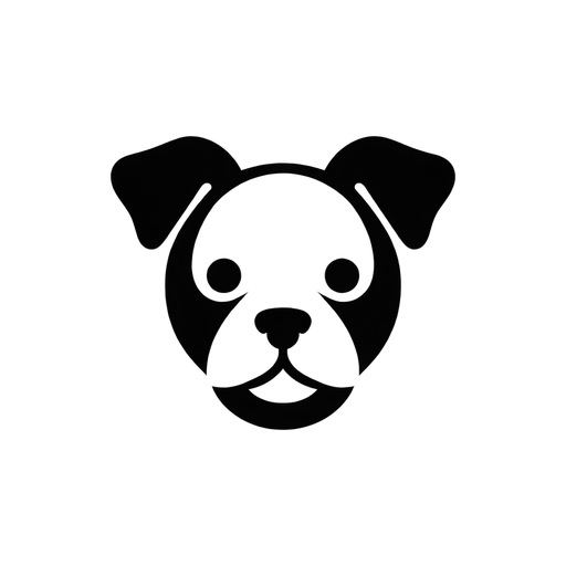 Dog Face SVG Icon cut file