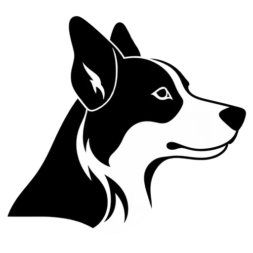 Dog Profile Silhouette SVG cut file