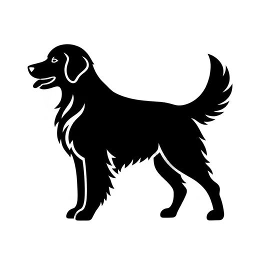 Dog Silhouette SVG – Golden Retriever cut file