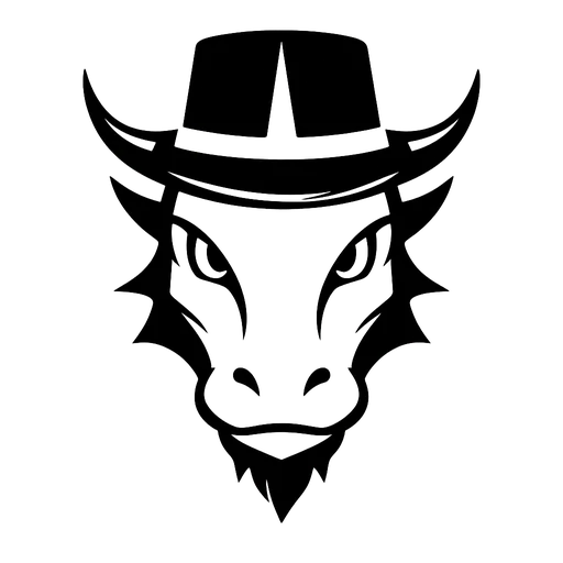 Dragon With Hat SVG cut file