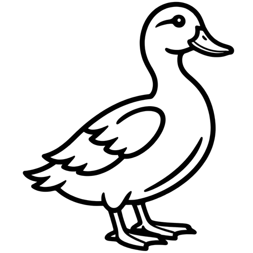 Duck Outline SVG cut file