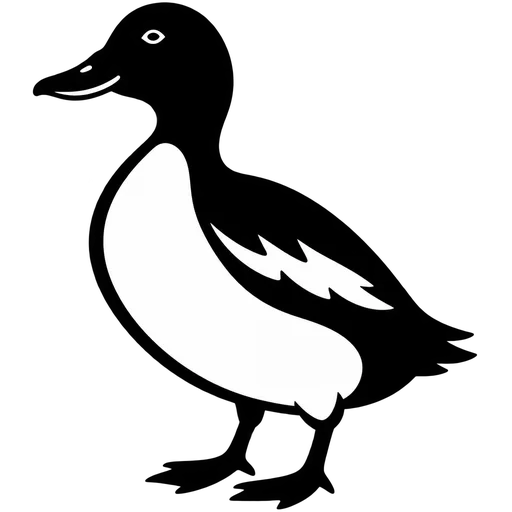 Duck Outline SVG – High-Quality Cutting File cut file