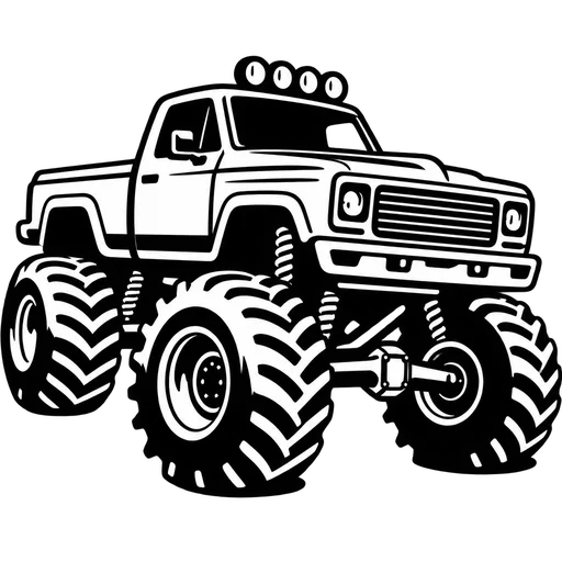 Dynamic Monster Truck SVG for Creative Projects cut file