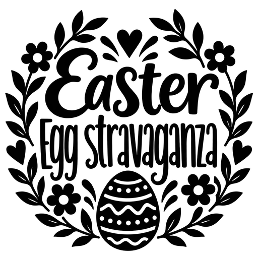 Easter Egg-stravaganza SVG Artwork cut file