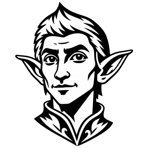 Elegant Elf SVG Design cut file