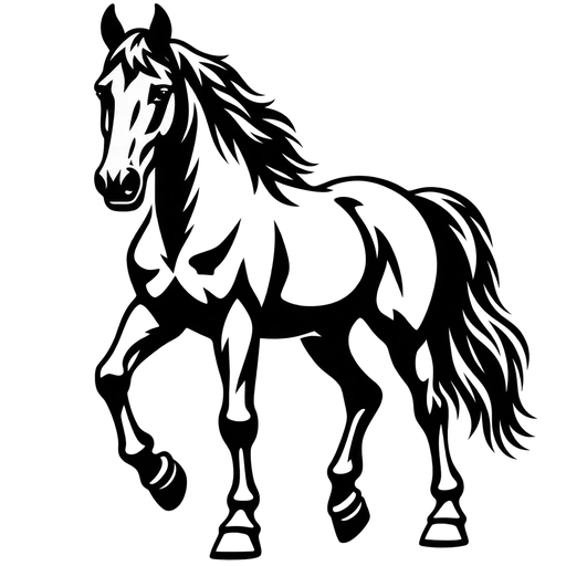 Elegant Horse SVG for Crafting and Design cut file