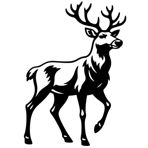 Elegant Reindeer SVG Design for Crafting cut file