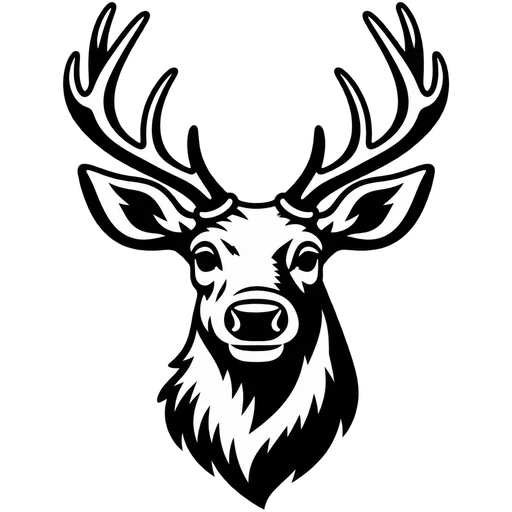 Elegant Reindeer SVG Design cut file