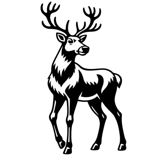Elegant Reindeer SVG for Creative Projects cut file
