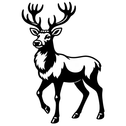 Elegant Reindeer SVG for Creative Projects cut file