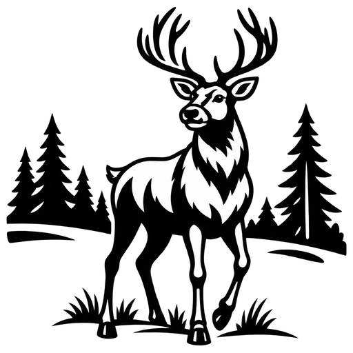 Elegant Reindeer SVG for Creative Projects cut file
