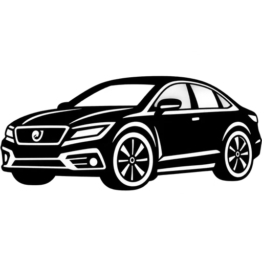 Elegant Sedan Car SVG cut file